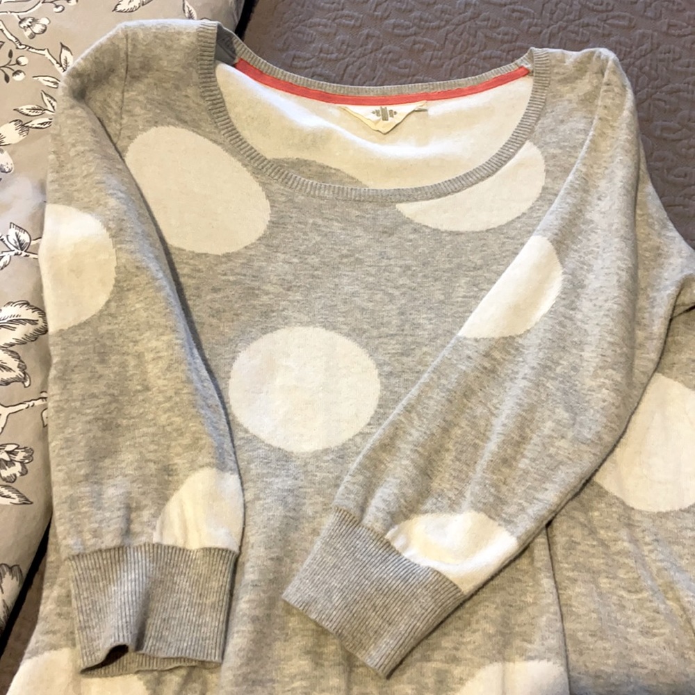 EUC Polkadot sweater from Anthropologie